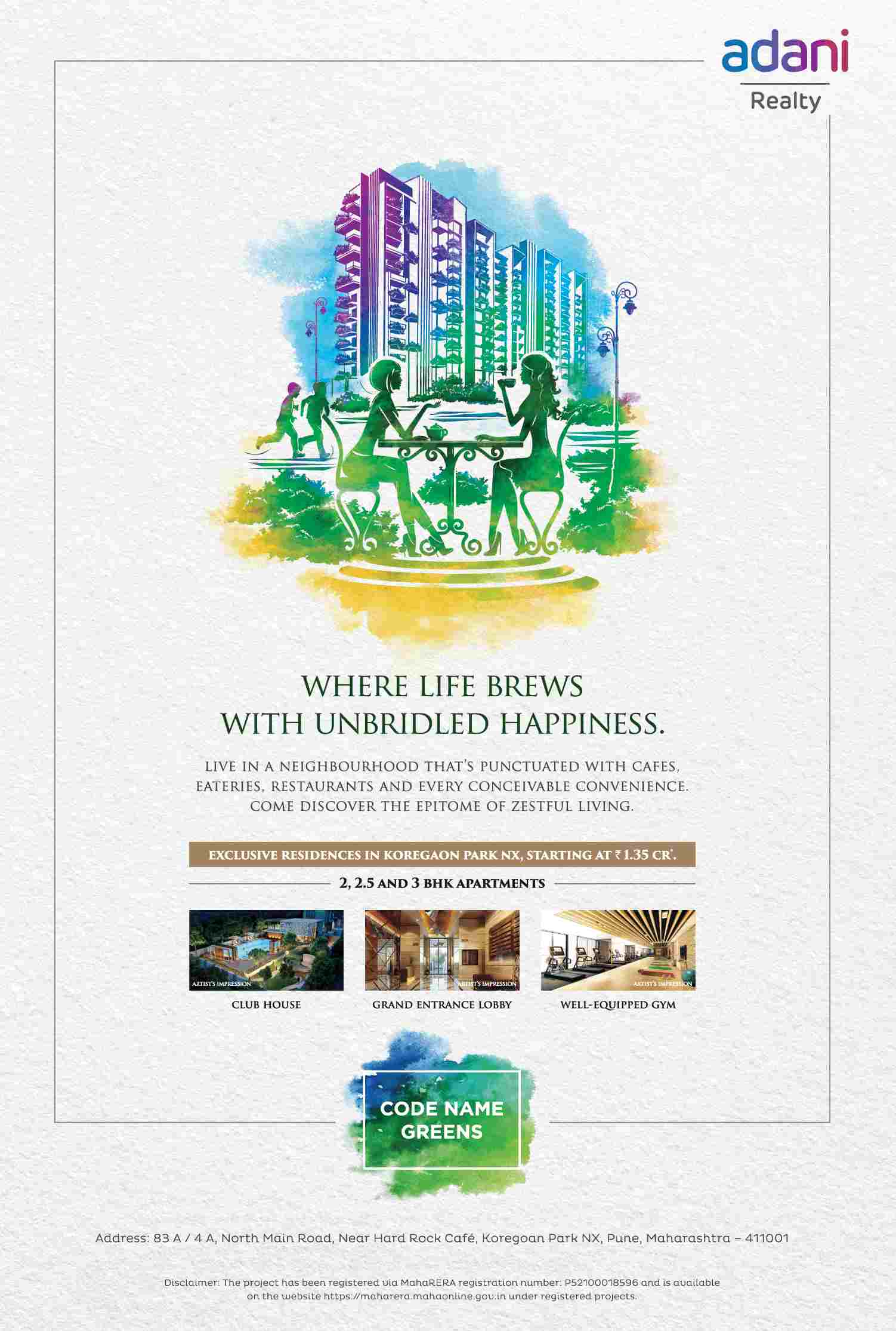 Discover the epitome of zestful living at Adani Codename Greens in Pune Update